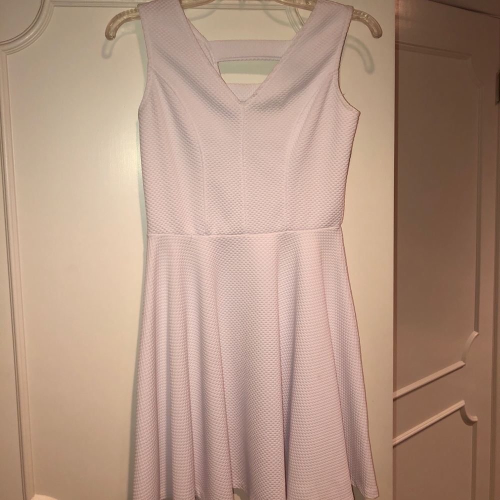 White skater dress
